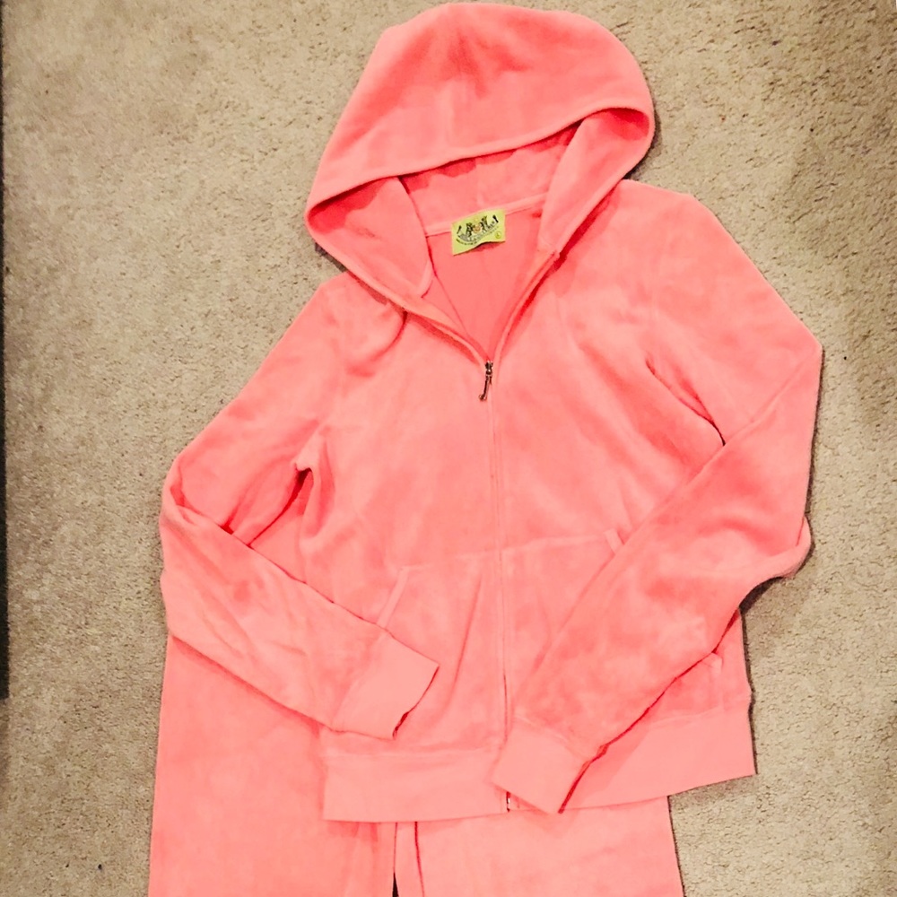 Juicy couture cotton blend terry track suit